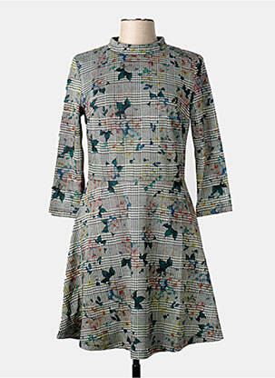 Robe mi-longue manches 3/4 manches 3/4 noir LA FIANCEE DU MEKONG femme
