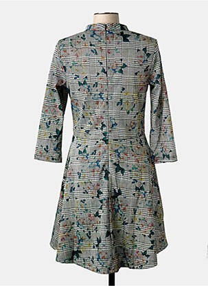 Robe mi-longue manches 3/4 manches 3/4 noir LA FIANCEE DU MEKONG femme