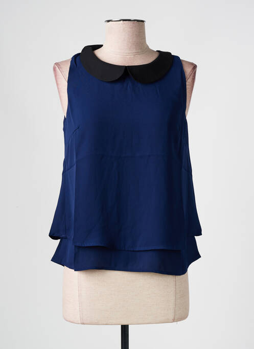 Top sans manche sans manche bleu PEACE N'LOVE femme