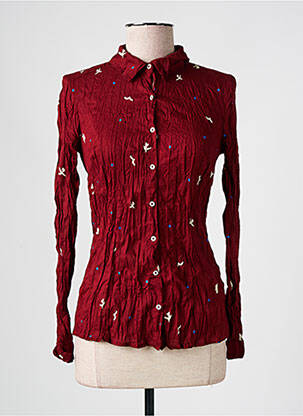 Chemisier imprimé fantaisie manches longues rouge NICE THINGS femme