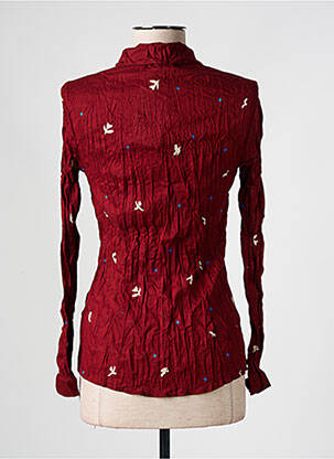 Chemisier imprimé fantaisie manches longues rouge NICE THINGS femme