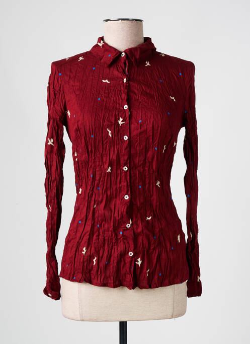 Chemisier imprimé fantaisie manches longues rouge NICE THINGS femme