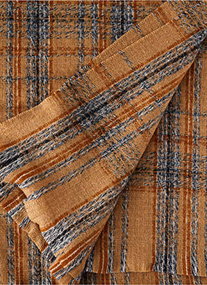 Echarpe imprimé carreaux marron REGINA SCHRECKER femme