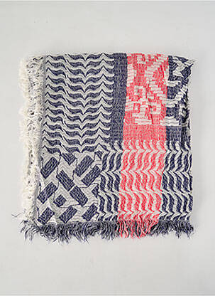 Foulard imprimé fantaisie bleu SEE U SOON femme