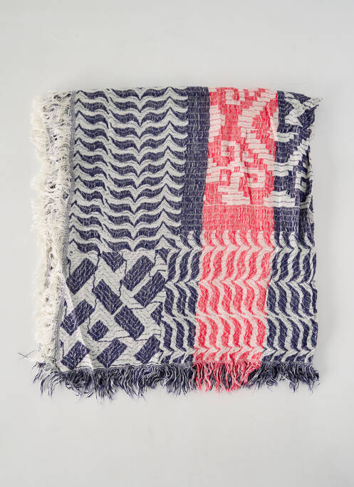 Foulard imprimé fantaisie bleu SEE U SOON femme