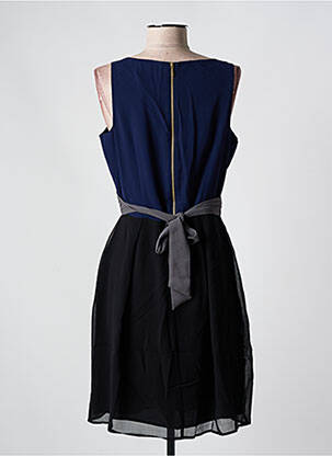Robe mi-longue coupe fluide sans manche noir SUD EXPRESS femme