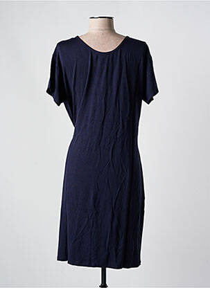 Robe mi-longue manches courtes manches courtes bleu NICE THINGS femme