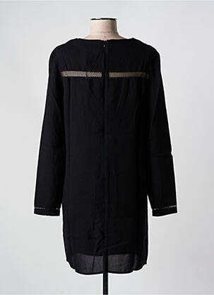 Robe courte fermeture zippée au dos manches longues noir SUD EXPRESS femme