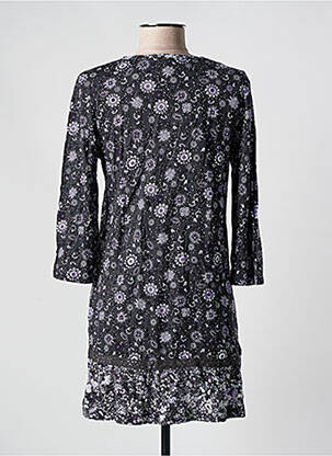 Robe courte manches 3/4 manches 3/4 gris STREET ONE femme