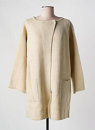 Gilet manches longues stretch beige CHARLISE femme