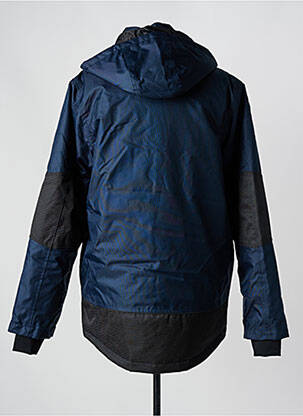 Parka finition intérieure doublure satiné a capuche bleu LMA homme