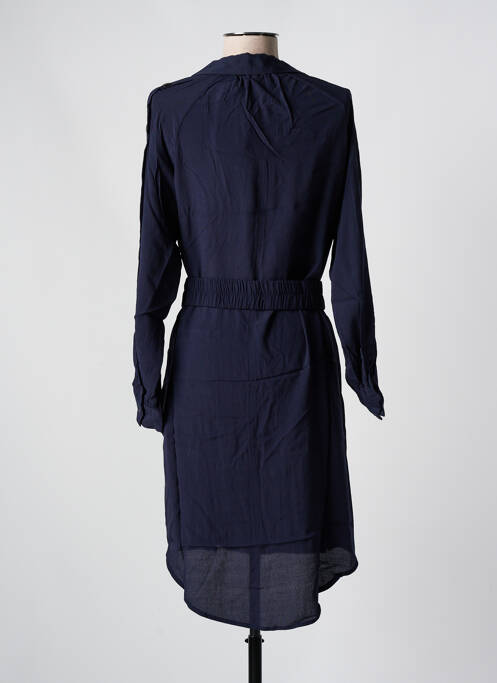 Robe courte manches longues manches longues bleu SEE U SOON femme