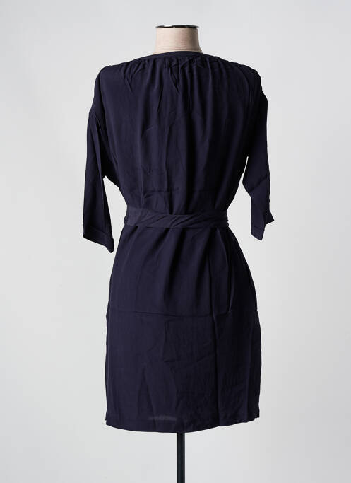 Robe courte manches 3/4 manches 3/4 bleu SEE U SOON femme