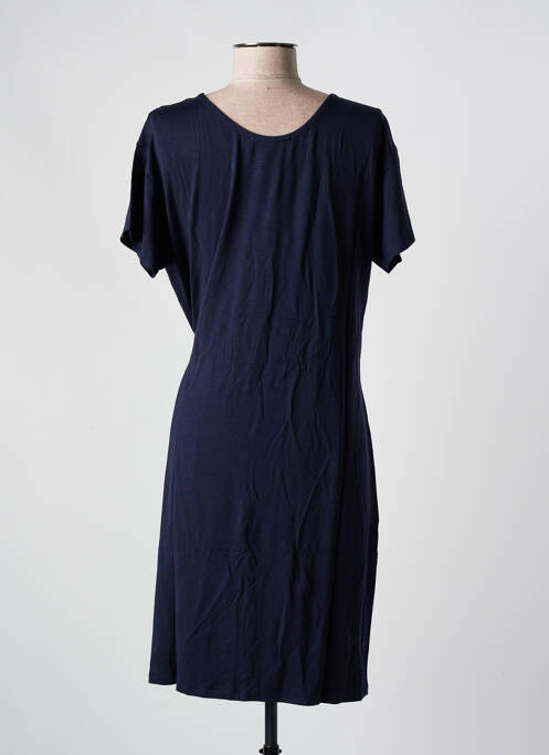 Robe mi-longue manches courtes manches courtes bleu NICE THINGS femme