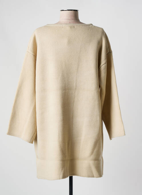 Gilet manches longues stretch beige CHARLISE femme