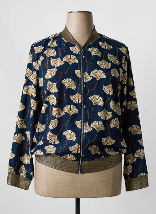 Veste casual bleu BY ONE pour femme