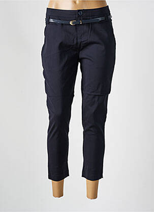 Pantalon chino taille basse taille basse bleu CHIC & JEUNE femme