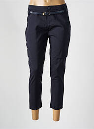 Pantalon chino taille basse taille basse bleu CHIC & JEUNE femme