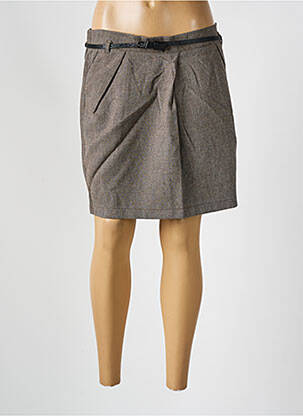 Jupe courte poches marron BEST MOUNTAIN femme