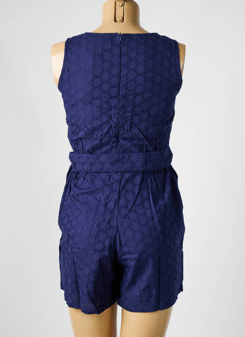 Combishort tissage popeline sans manche bleu COMPAÑIA FANTASTICA femme