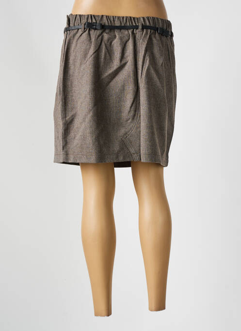 Jupe courte poches marron BEST MOUNTAIN femme