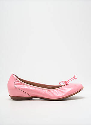 Ballerines tissage vernis talon plat jusqu'à 3cm rose WONDERS femme