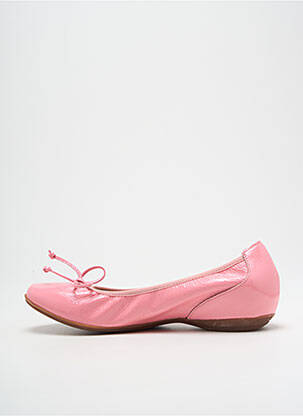 Ballerines tissage vernis talon plat jusqu'à 3cm rose WONDERS femme
