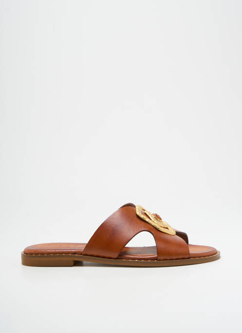 Mules/Sabots marron KOTRIS pour femme