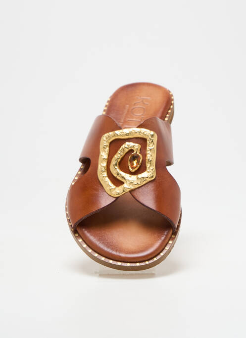 Mules/Sabots marron KOTRIS pour femme