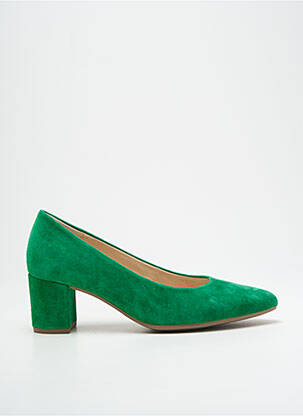 Escarpins nubuck talon de 4 à 6cm vert GABOR femme