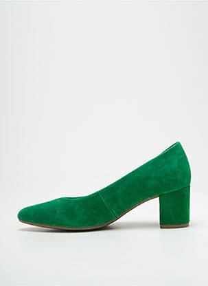 Escarpins nubuck talon de 4 à 6cm vert GABOR femme