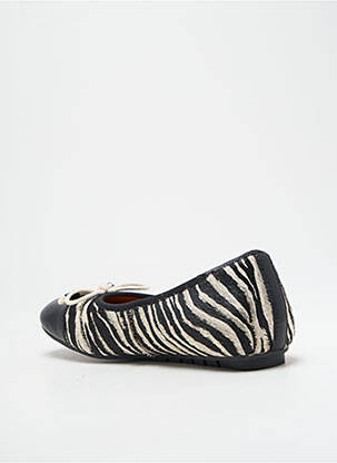 Ballerines impression talon plat jusqu'à 3cm noir MAM'ZELLE femme