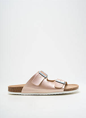 Mules/sabots matière lisse talon plat jusqu'à 3cm rose ARA femme