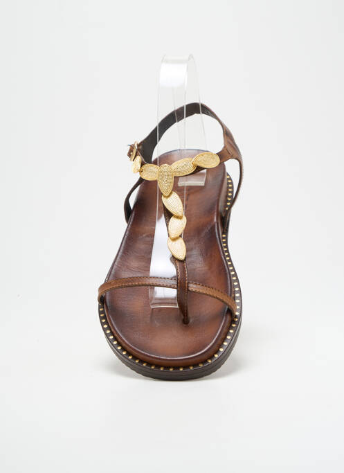 Tongs marron KOTRIS pour femme