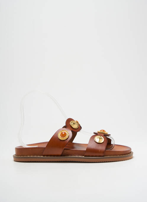 Mules/Sabots marron KOTRIS pour femme