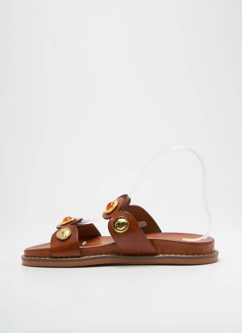 Mules/Sabots marron KOTRIS pour femme