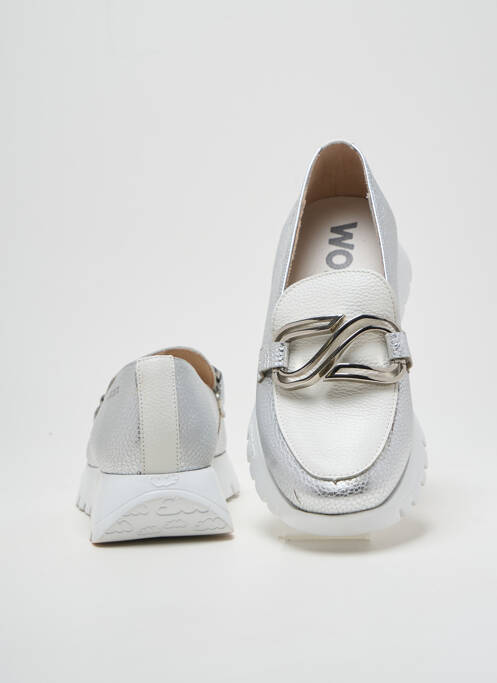 Mocassins argent WONDERS pour femme