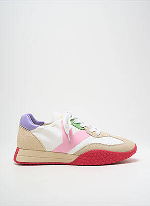 Baskets semelle amovible talon de 4 à 6cm blanc KEH.NOO femme