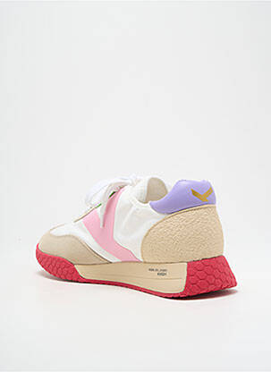 Baskets semelle amovible talon de 4 à 6cm blanc KEH.NOO femme