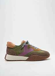 Baskets nubuck talon de 4 à 6cm vert KEH.NOO femme