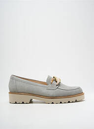 Mocassins nubuck talon de 4 à 6cm gris GABOR femme