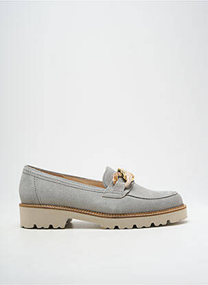Mocassins nubuck talon de 4 à 6cm gris GABOR femme