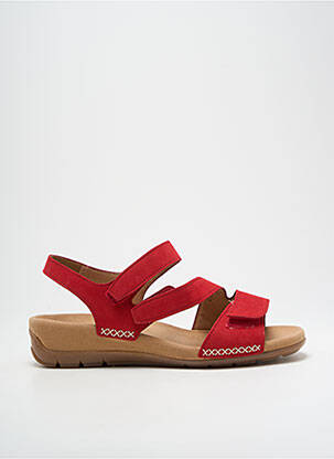 Sandales/nu pieds bout ouvert talon de 4 à 6cm rouge GABOR femme