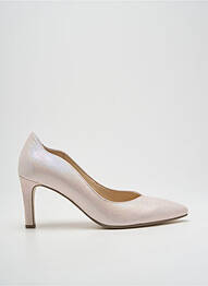 Escarpins tissage satiné talon de 7 à 9cm rose GABOR femme