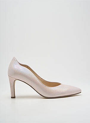 Escarpins tissage satiné talon de 7 à 9cm rose GABOR femme