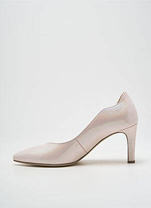 Escarpins tissage satiné talon de 7 à 9cm rose GABOR femme