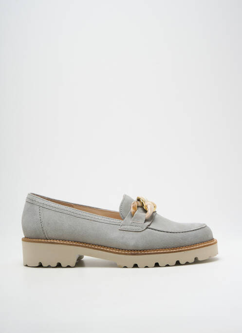 Mocassins nubuck talon de 4 à 6cm gris GABOR femme