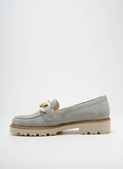 Mocassins nubuck talon de 4 à 6cm gris GABOR femme