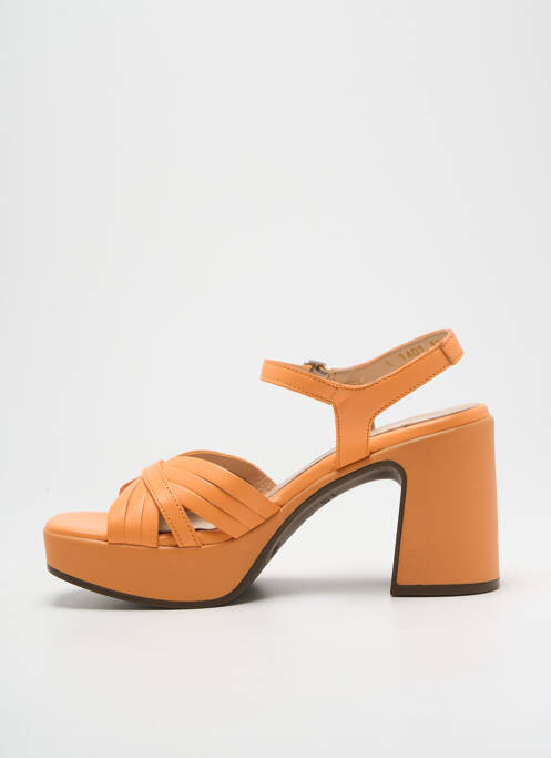 Sandales/Nu pieds orange WONDERS pour femme
