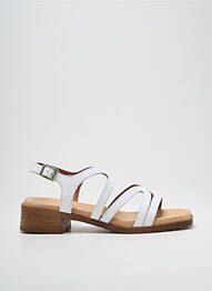 Sandales/nu pieds matière lisse talon de 4 à 6cm blanc DORKING femme
